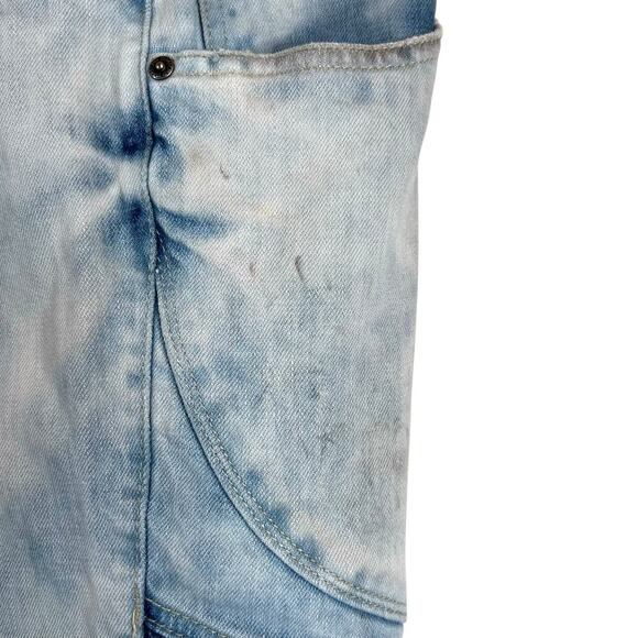 SMOKE RISE for BUCKLE Roxy Blue Stretch Shorts in Light Blue Men's 42 Waist - Picture 7 of 14